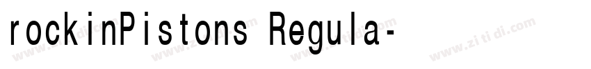 rockinPistons Regula字体转换